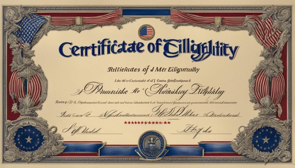 Certificate of Eligibility