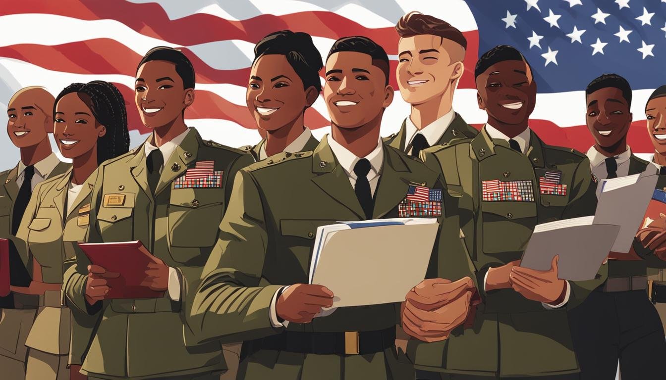 College admissions success stories of military personnel