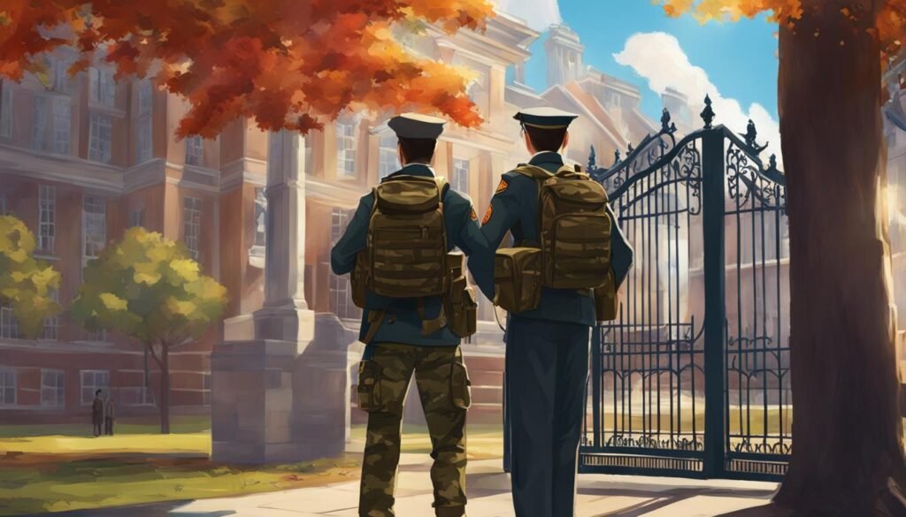 Leveraging military background for college admissions