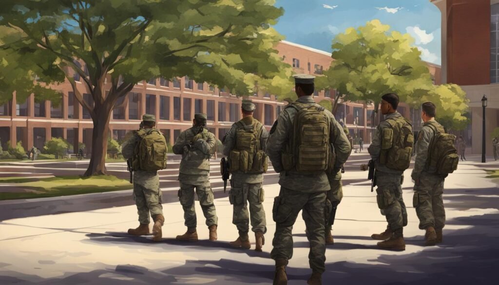 choosing a college for military students