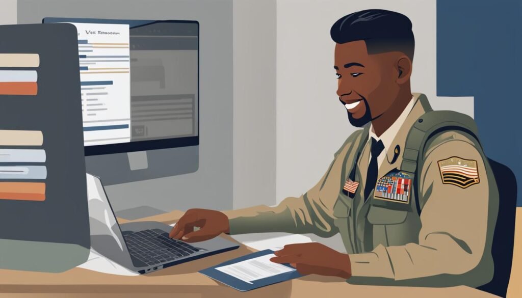 simplified college application for veterans